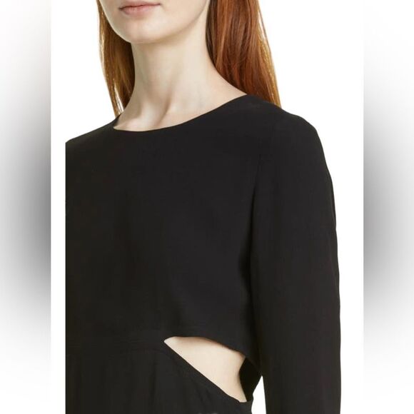 BIRGITTE HERSKIND Ignes Cutout Long Sleeve Sheath Dress In Black - Picture 3 of 11